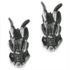 Sterling Silver Dragon Head Earrings