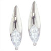 Fancy Curved Cz Earrings