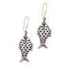 Sterling Silver Carp Earrings