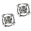 Dark Gothic Tribal Face Earrings