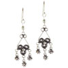 Chandelier Spiral Dangle Star Earrings