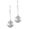 Sterling Silver Circular Dome Earrings