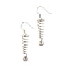 Sterling Silver Spring And Ball Earrings