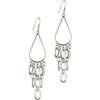 Sterling Silver Dangle Chandelier Hoop Earrings