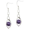 Eyes Of Purple Cz Earrings
