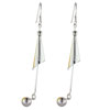 Cone And Dangle Bead Earrings