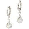 Single Star Cushion Cz Earrings