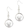 Butterfly Halo Cz Earrings