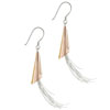 Two Tone Tulip Flower Earrings