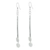 Sterling Silver Dangle Circle Earrings