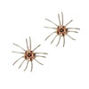 Sterling  Silver  Blossoming Two Tone Flower Earrings