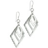 Sterling Silver Cascading Diamond Shape Earrings