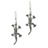 Sterling Silver Lizard Earrings