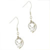 Sterling Silver Cz Pear Shaped Earrings