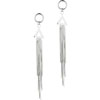 Sterling Silver Triangle Dangle Earrings