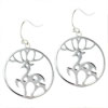  Sterling   Silver  Deer Animal Earrings