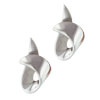 Sterling Silver Twirled Ribbon Earrings