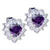 February Amethyst Color  Birthstone  925  Sterling   Silver   ... 