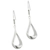 Sterling Silver Hollow Droplet Earrings