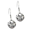 Sterling Silver Mysterious Ball Earrings