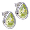 Drop August Peridot Color  Birthstone  925  Sterling   Silver   ... 