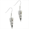 Sterling Silver Tooth Shape Sun Earrings
