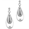 Droplet Within A Droplet April  Diamond  Color Cz Earrings