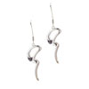 Sterling Silver Dangle Polished Fancy Curved Earrings