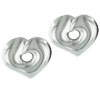 Sterling Silver Heart Shape Earrings