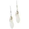 Earrings - Sterling Silver Dangle Faux Pearl Droplet Earrings