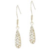 Sterling Silver Clear Cz Droplet Earrings