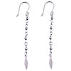 Long Dangle Chain 925 Sterling Silver Earrings