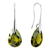 May Green Teardrop Crystal Earrings