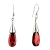 July Red Becket Droplet Crystal Earrings