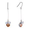 Pugster Fine November Birthstone Topaz Swarovski Crystal Angel Drop