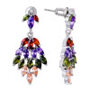 Pugster Fine Clorful Swarovski Crystal Cluster Dangle