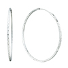 Embroidery Quartet Sterling Silver Hoop Earrings