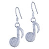 Silver Musical Symbols Earrings