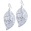 Silver Leaf Specimen Earrings