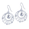 Wrapped  Hoop  And Ball Earrings