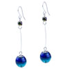  Turquoise  And Blue Ball  Earrings 
