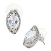 Clear Crystal Berry Shaped Stud April Birthstone Earrings