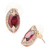 Red Crystal Berry Shaped Stud July Birthstone Earrings