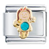 December Birthstone Cute Girl Italian Charm