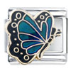 Pale Blue Butterfly Italian Charm