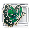 Green Butterfly Italian Charm