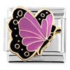 Pale  Purple  Butterfly Italian Charm