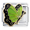 Pale Green Butterfly Italian Charm