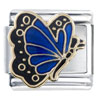 Deep Blue  Butterfly  Italian Charm