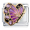 June Birthstone Butterfly Italian Charm